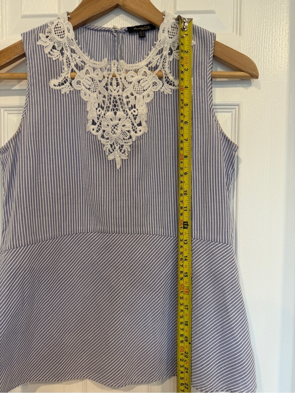 Massimo Dutti Sleeveless Lace Blouse Top - Picture 7 of 7